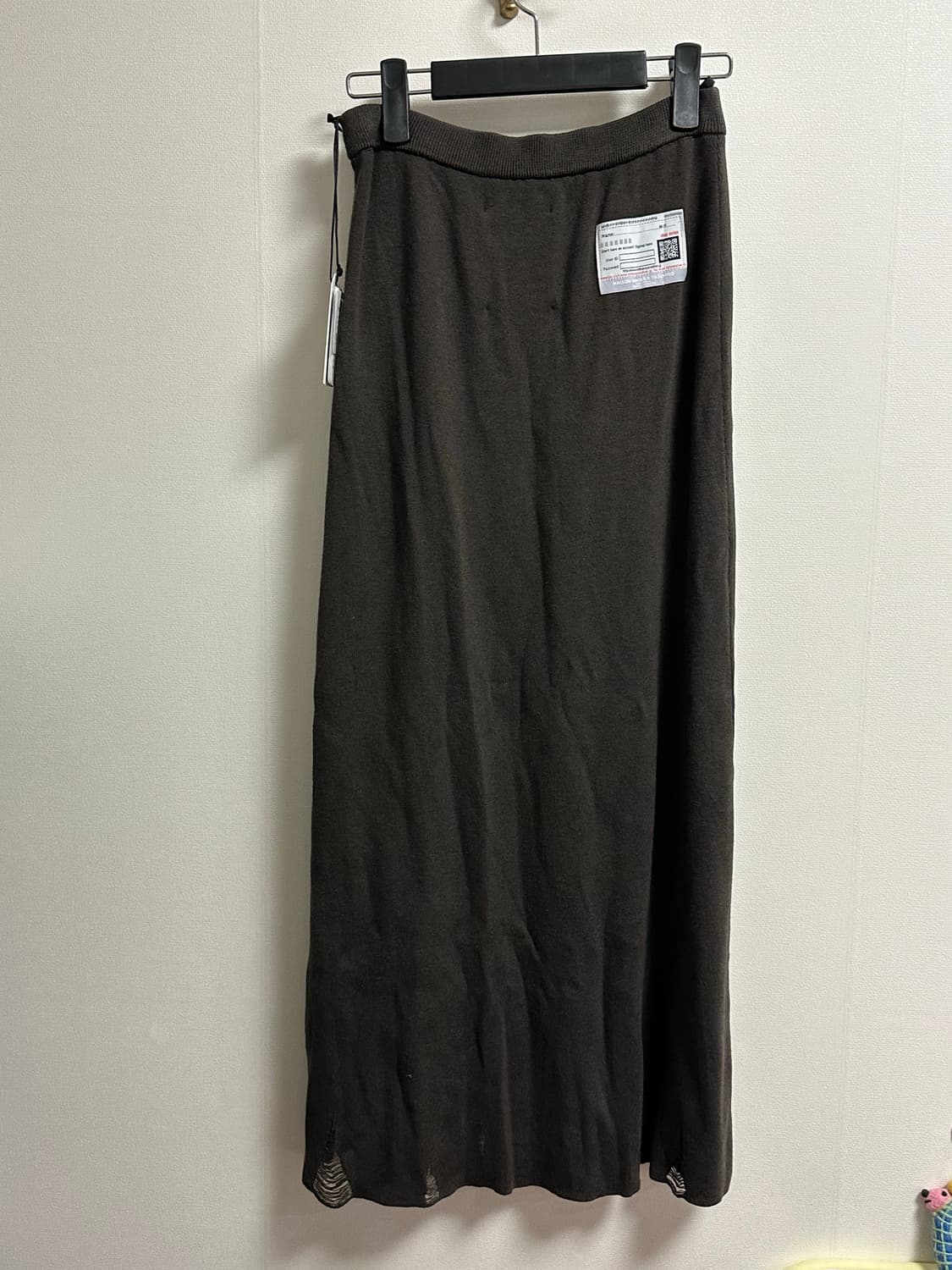 (새상품)메종 미하라 야스히로 플리츠 프린팅 니트 스커트 - 38Size 상품이미지5