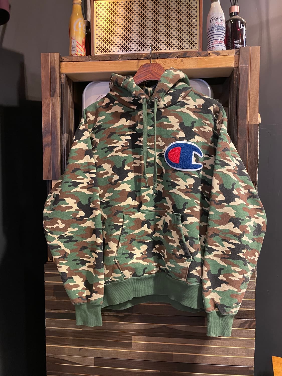 챔피온 카모후드티 상품이미지1