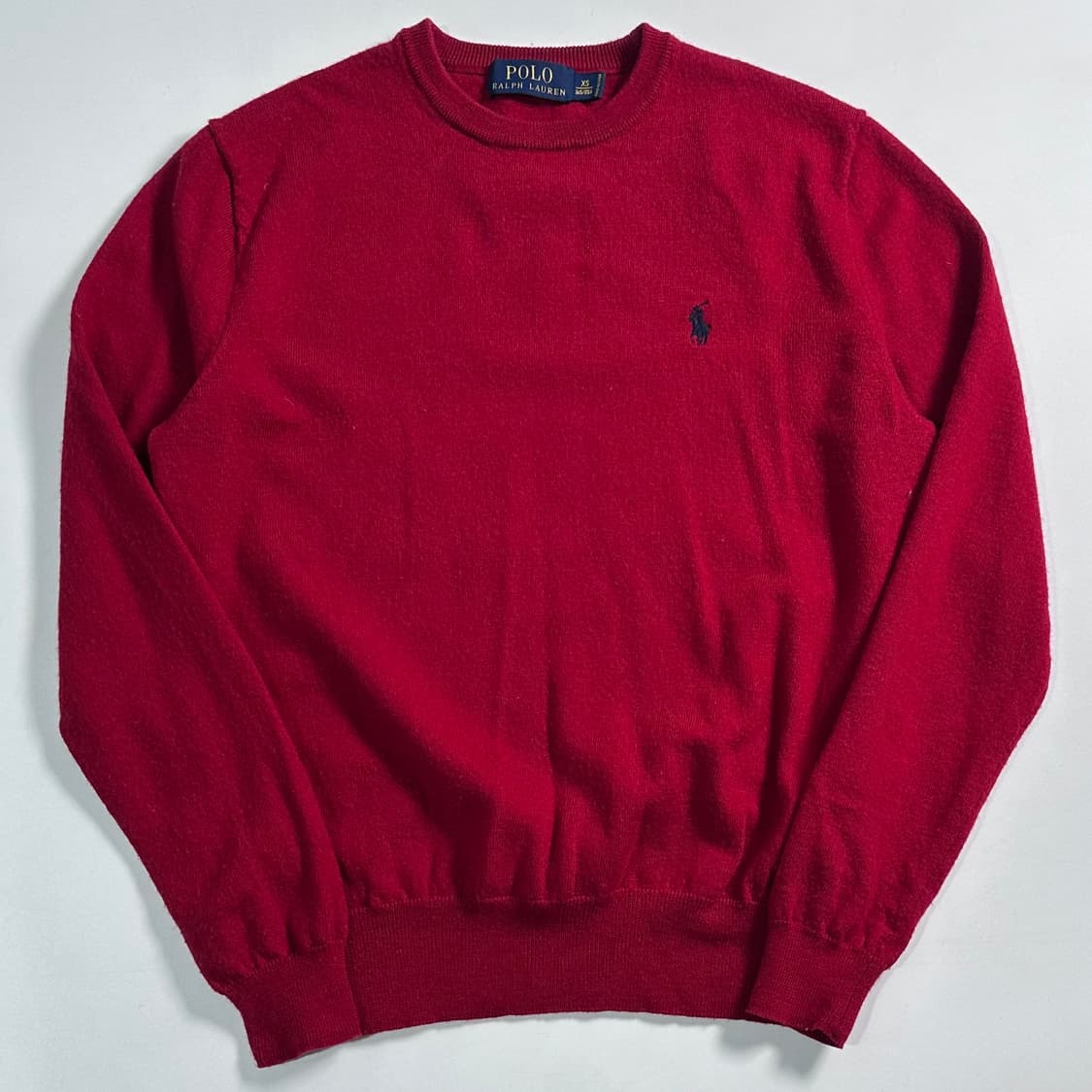 폴로 랄프로렌 레드 울 니트 상품이미지1