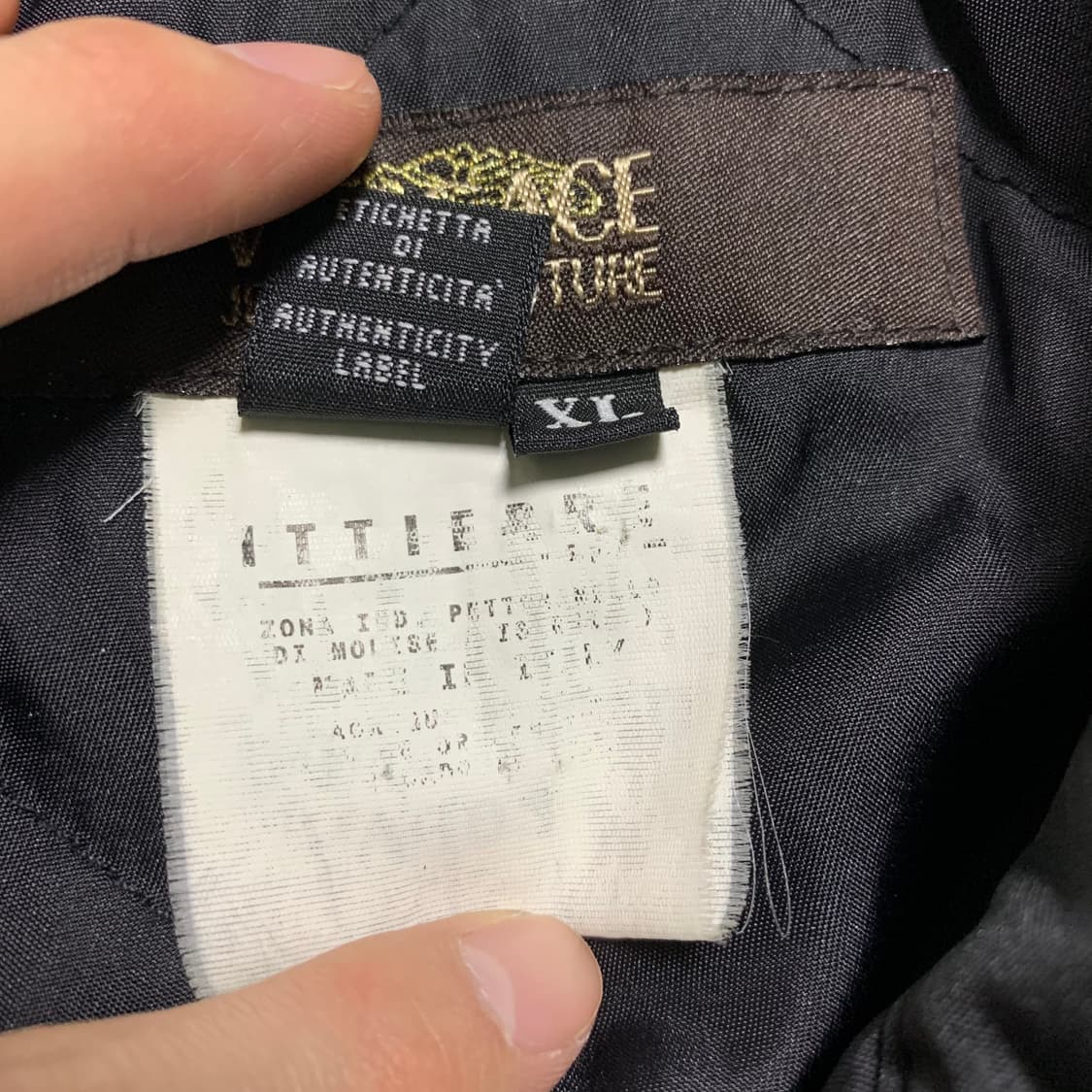 베르사체 미니로고 블루종자켓(정품) 상품이미지9