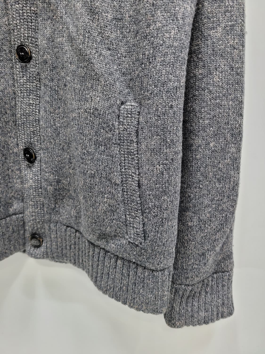 HAZZYS 헤지스 렉스퍼 방풍 울 집업 가디건 / 남 105 진그레이
 상품이미지5