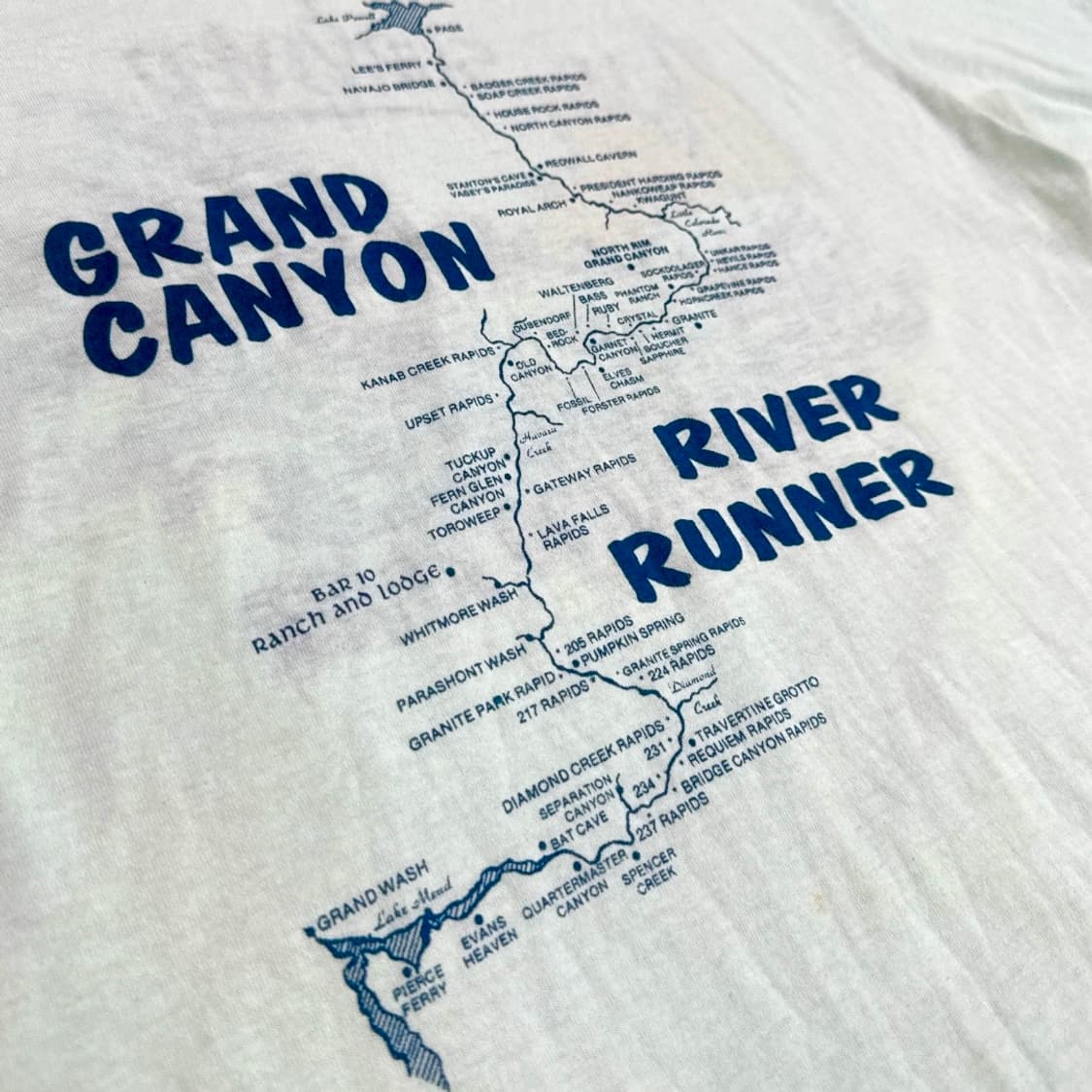 90s 저지스 그랜드 캐년 맵 티셔츠 상품이미지2