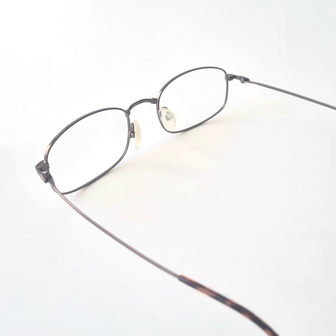 [ 데드스탁 ] 브라운 라운드사각 레트로 안경테  405 상품이미지4