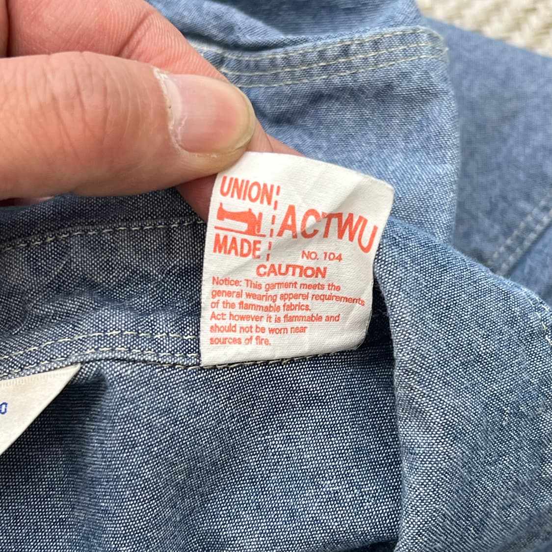 파이브 브라더스 샴브레이 셔츠 r3448 상품이미지7