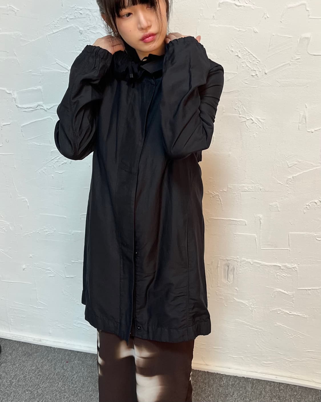 헬무트랭 실크 코튼 레이어드 코트 상품이미지7