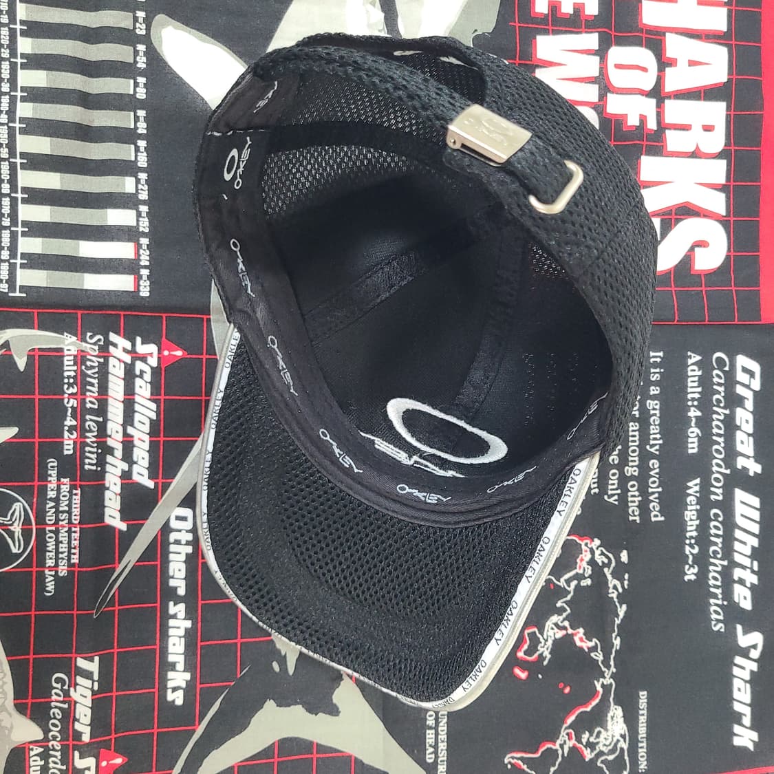 오클리 빈티지 블랙 자수 로고 메쉬 캡 모자 볼캡 상품이미지8