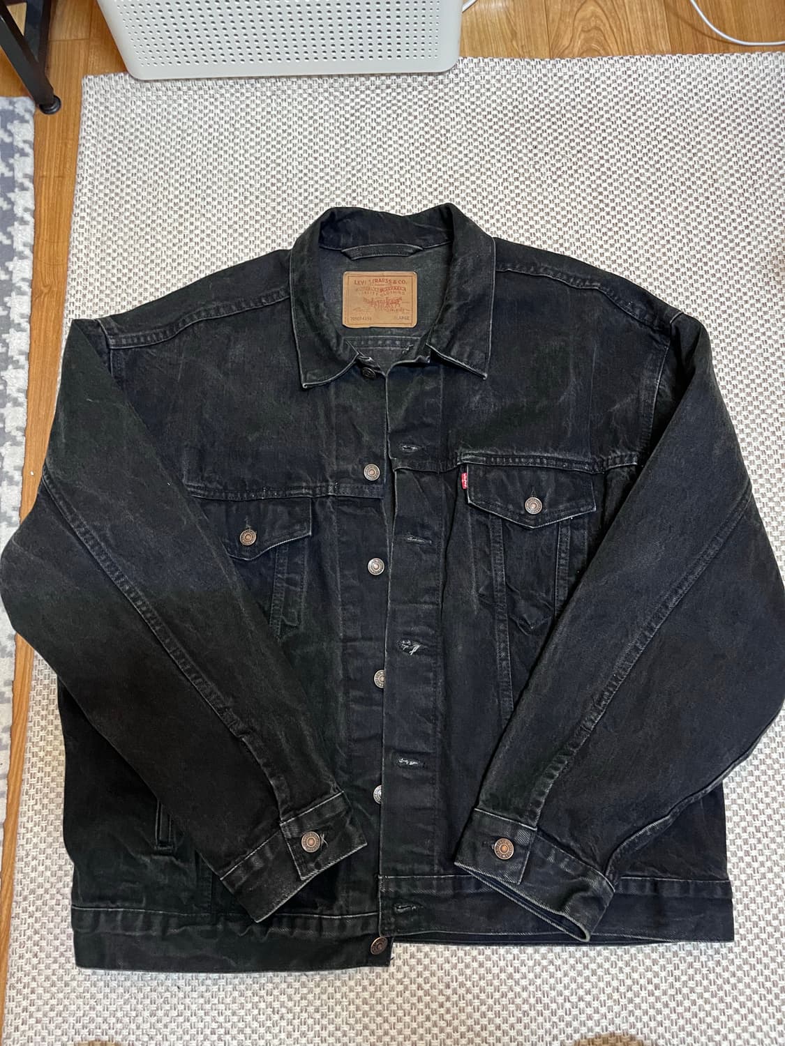 리바이스 90‘s usa 흑청자켓 상품이미지1