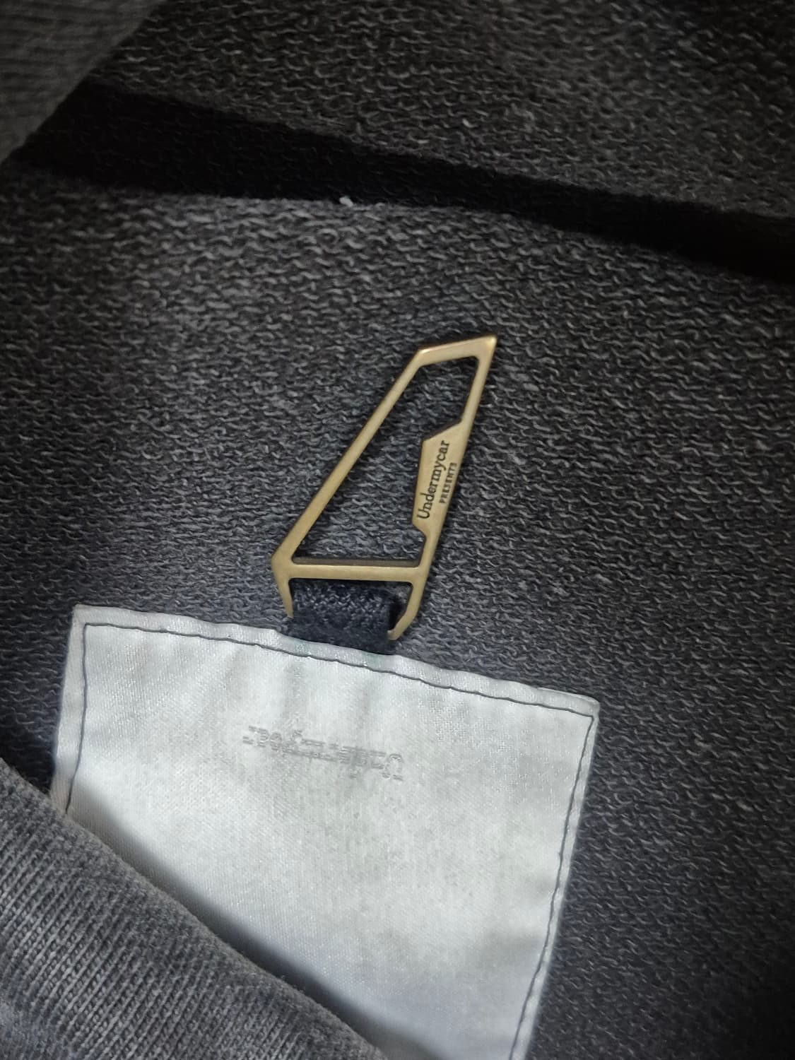 언더마이카 mu.08 피그먼트 그레이 후드 상품이미지2