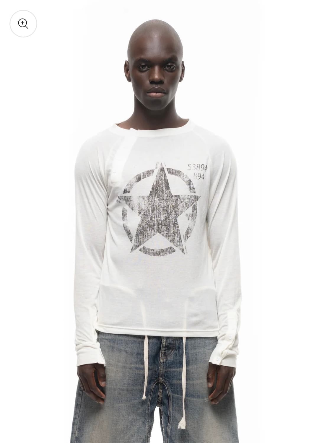 Nofaithstudios STAR LONGSLEEVE WHITE 상품이미지1