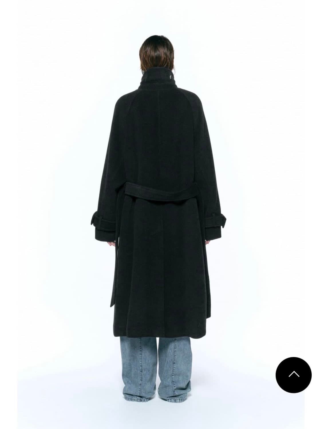 인사일런스 우먼 발마칸 로브 코트 BLACK 상품이미지2