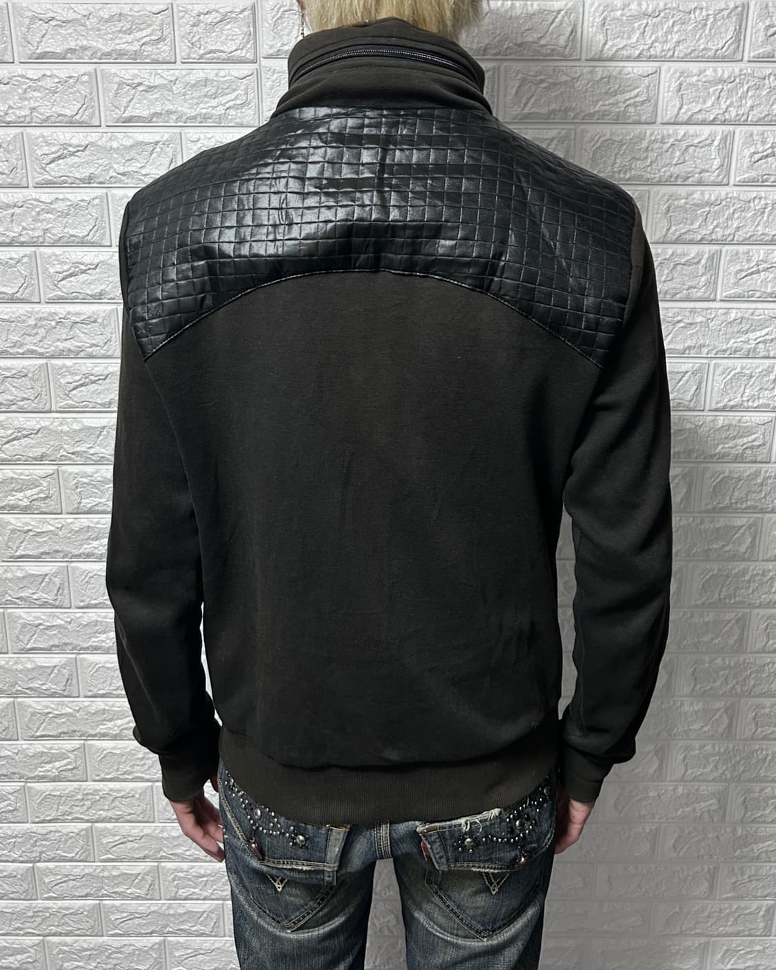 돌체앤가바나 레더 터치 하이브리드 집업 상품이미지3