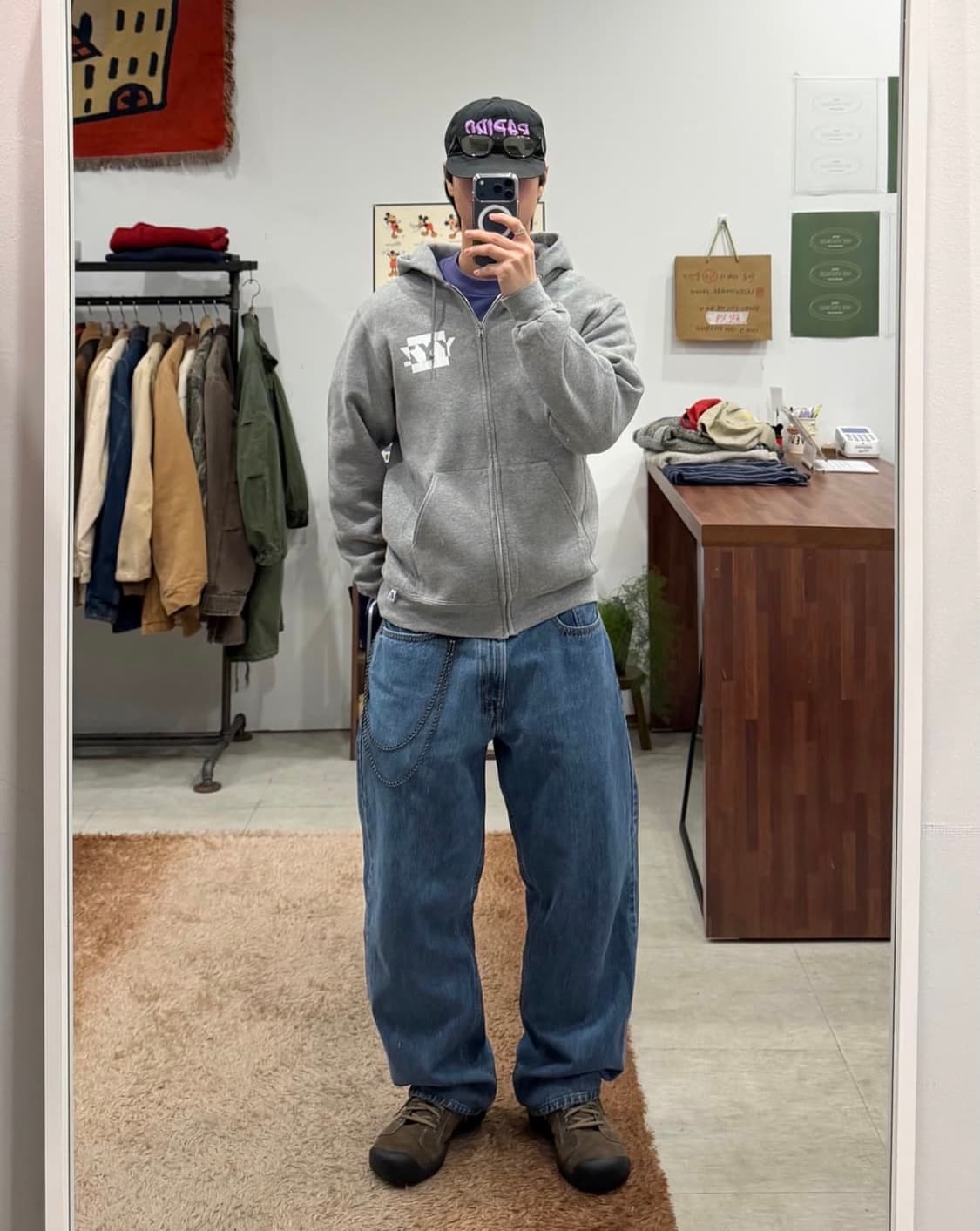 러셀 애슬레틱 스웻 후드집업 상품이미지2
