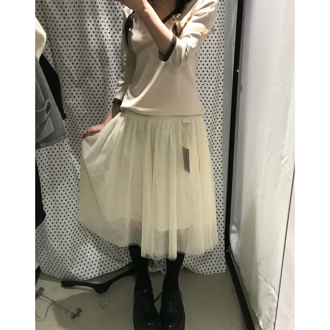 인앤양인하모니 스커트 아이보리 Tulle skirt 상품이미지1