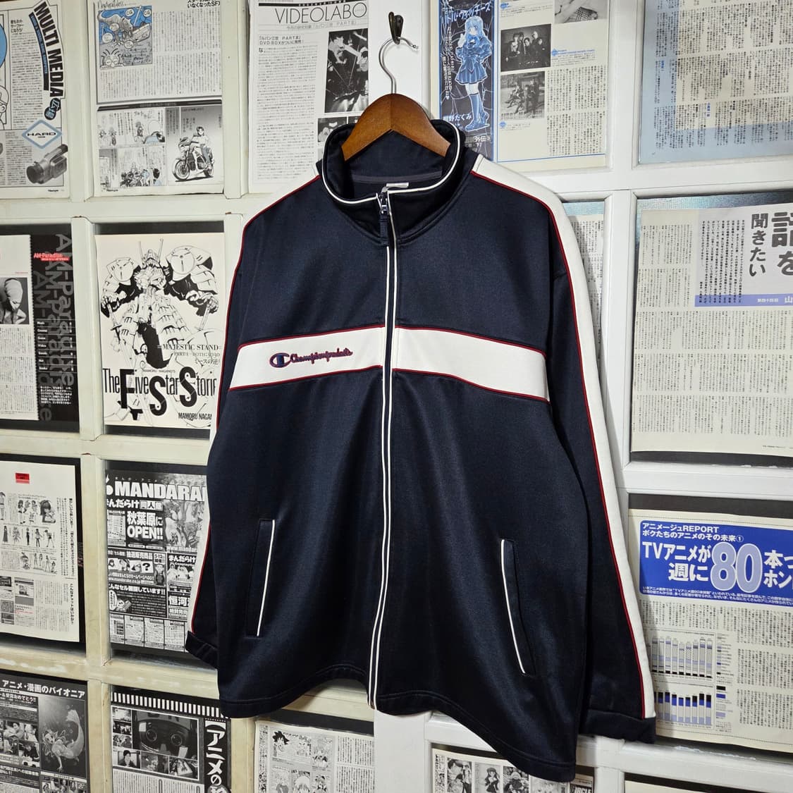 JPN 챔피온 네이비 화이트 배색 져지 상품이미지2