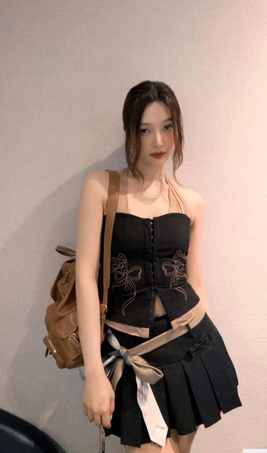 스컬프터 Farm Corset Halter Top Black 상품이미지4