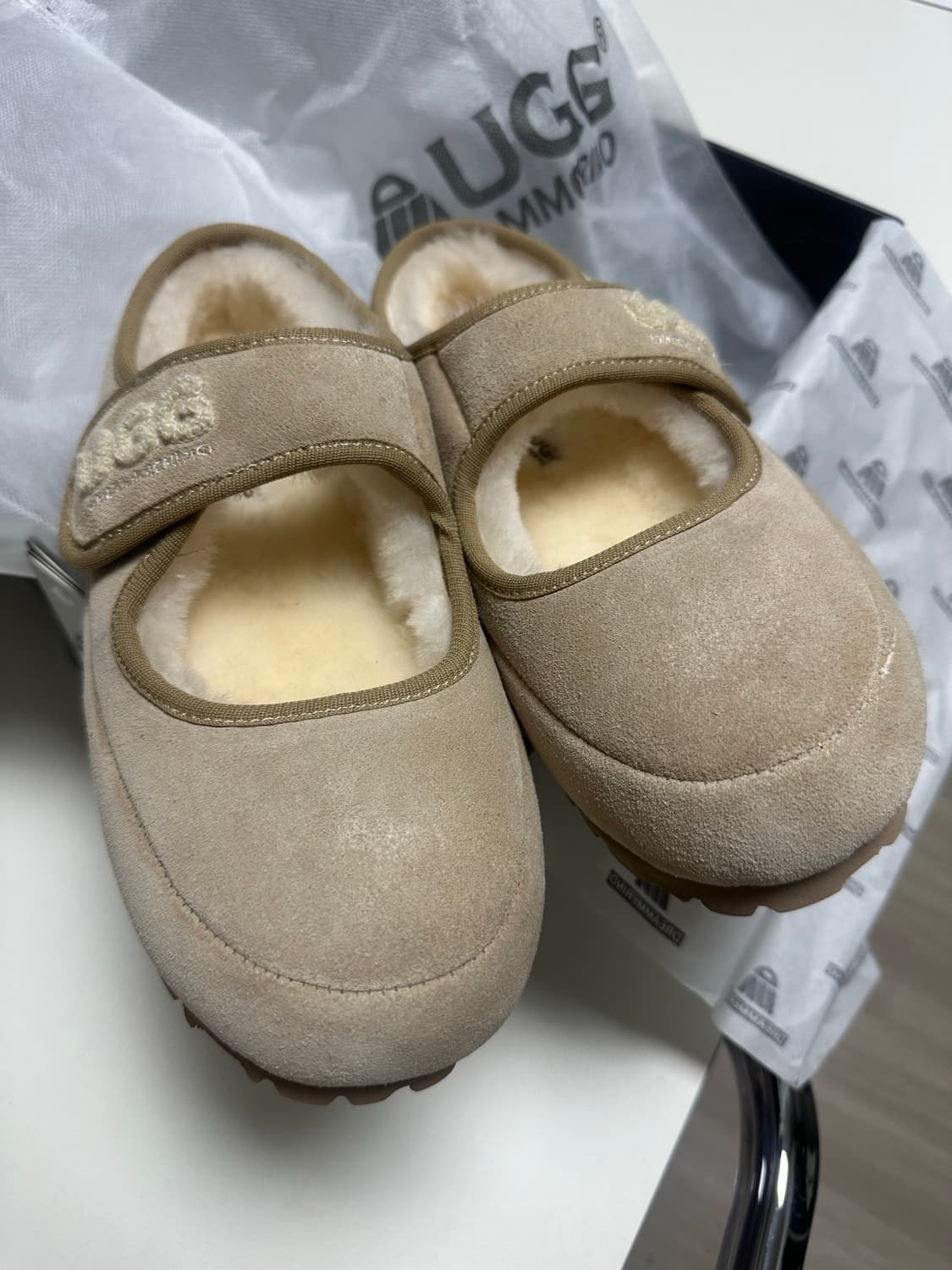 UGG 드림메리노 메리제인 슈즈 샌드 EU37 (235) 새상품 상품이미지4