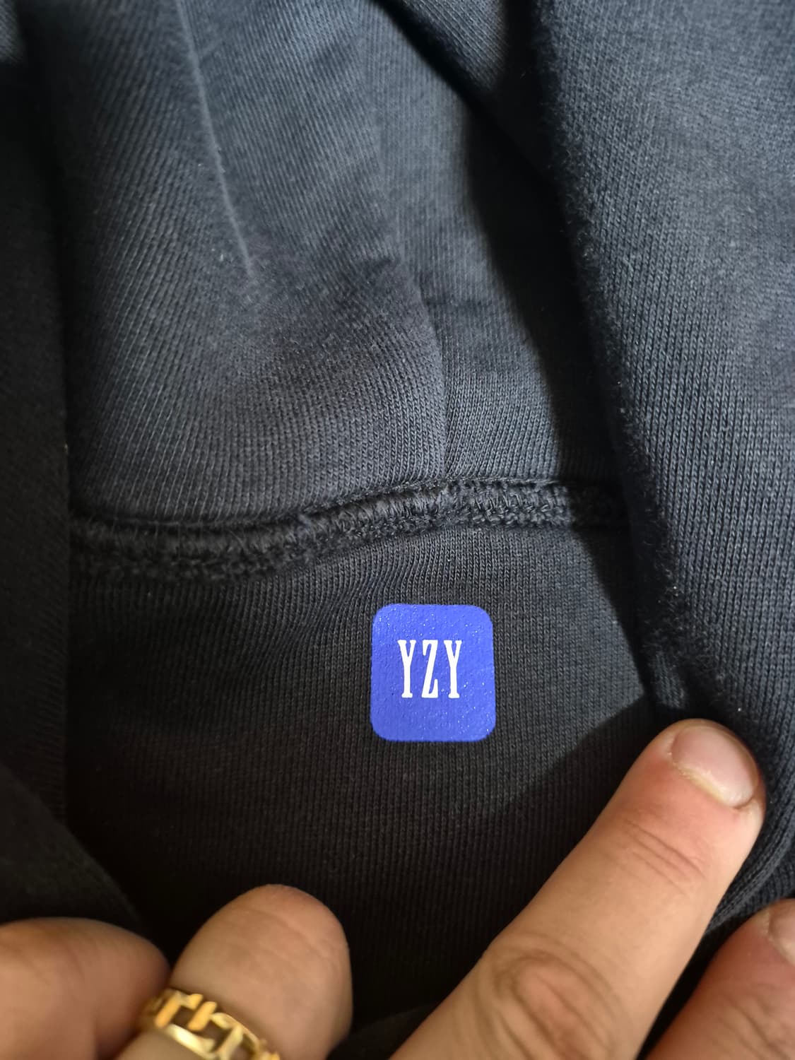 [XXL] 이지갭 블랙 검정 후드 티셔츠 상품이미지2