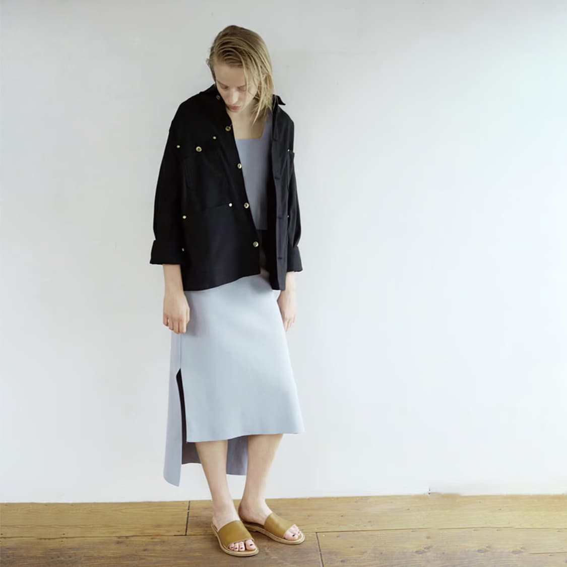 heavy rib knit set up 상품이미지2