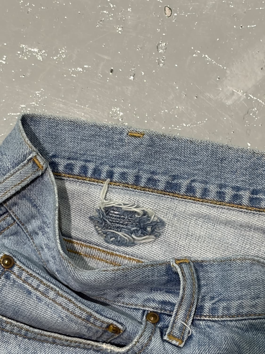 칼하트(Carhartt) 연청 웨스턴 데님 팬츠 반바지 상품이미지8