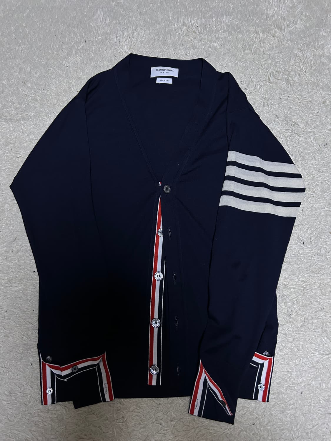 [3, 상태굿] 톰브라운 사선완장 메리노울 가디건 상품이미지1