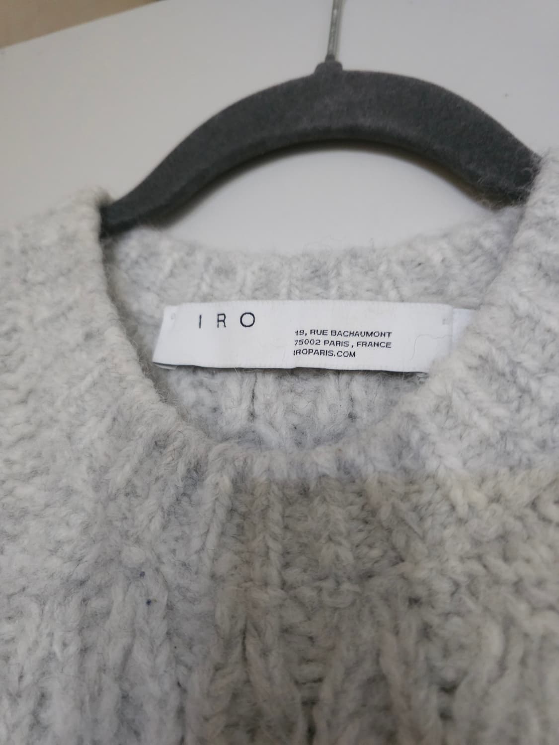 이로 IRO 알파카 케이블 니트 베스트 상품이미지3