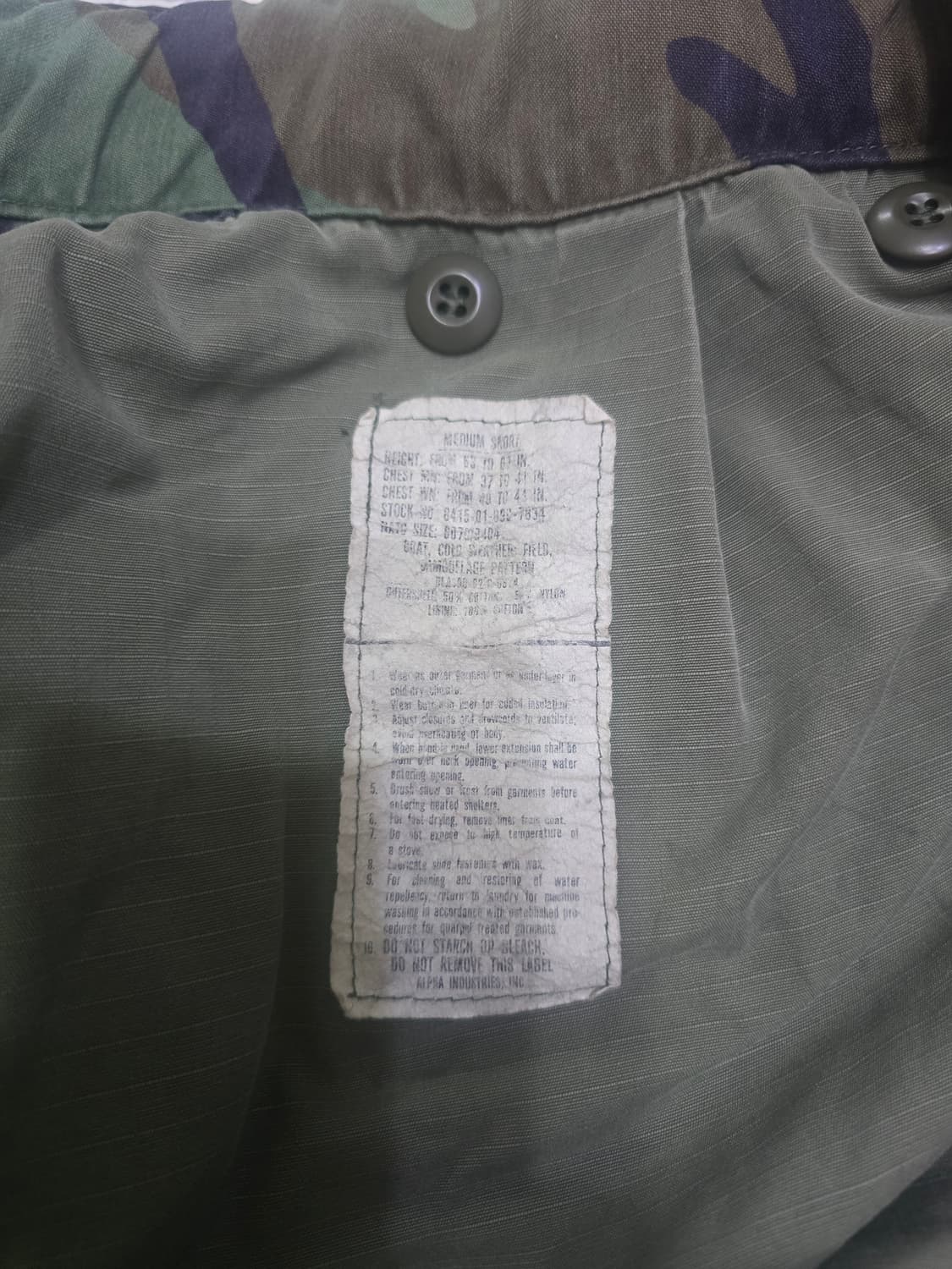 M65 필드자켓 100 상품이미지4