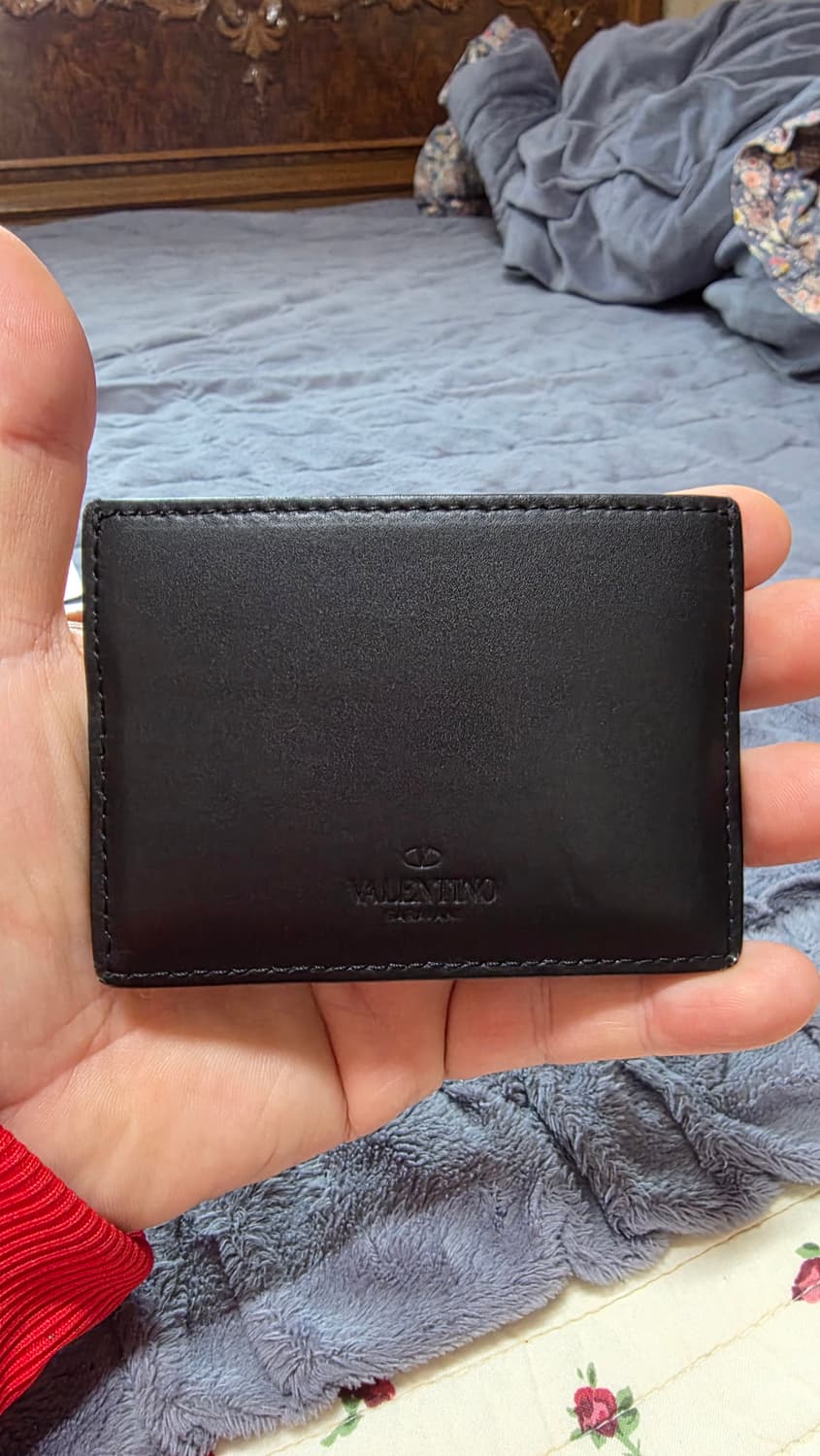 (정품) 발렌티노 VLTN 카드지갑/남녀공용/검정/개인/팝니다. 상품이미지3