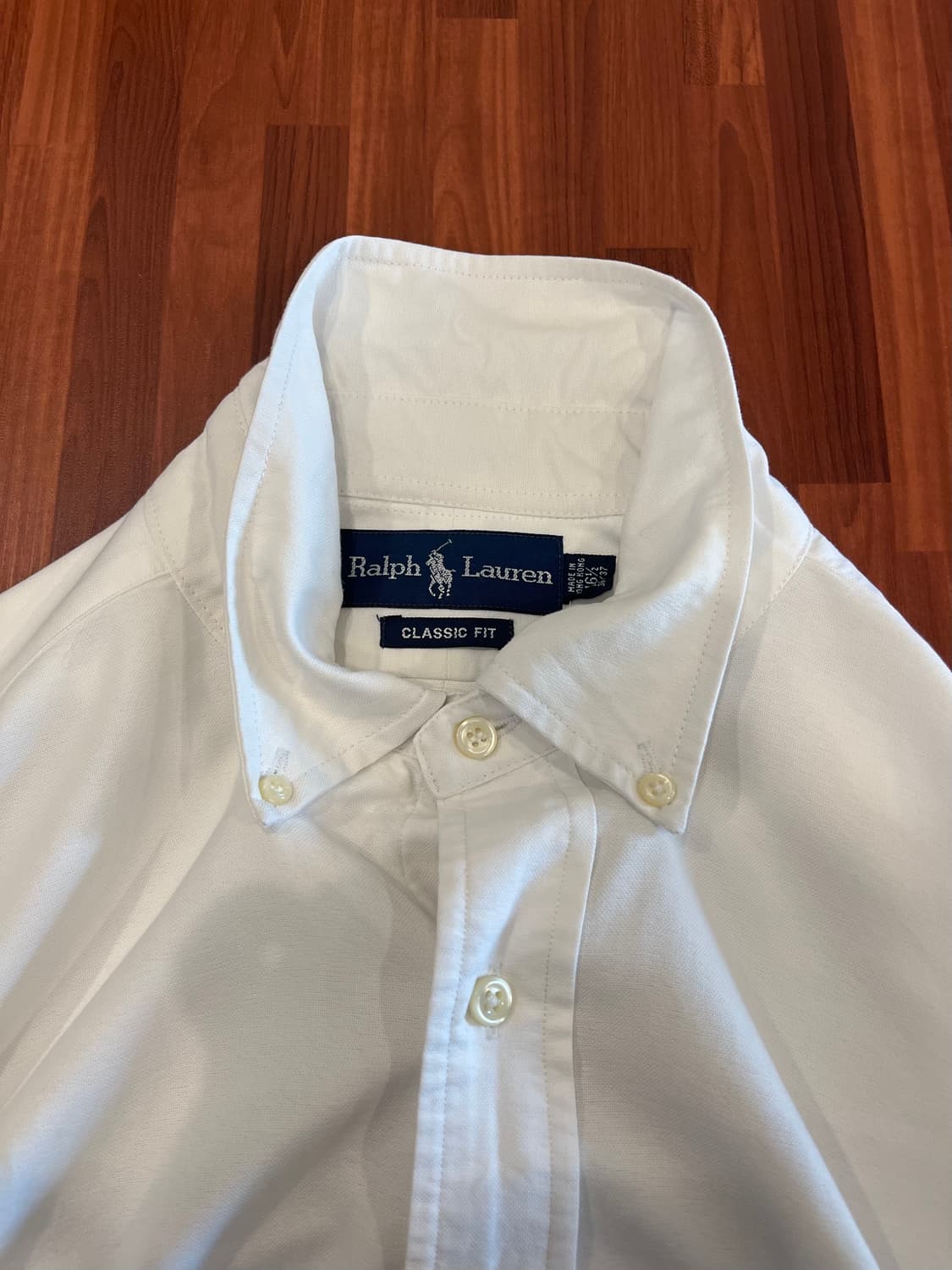 Polo RL 폴로 랄프로렌 CLASSIC FIT 화이트 옥스퍼드 셔츠 상품이미지10