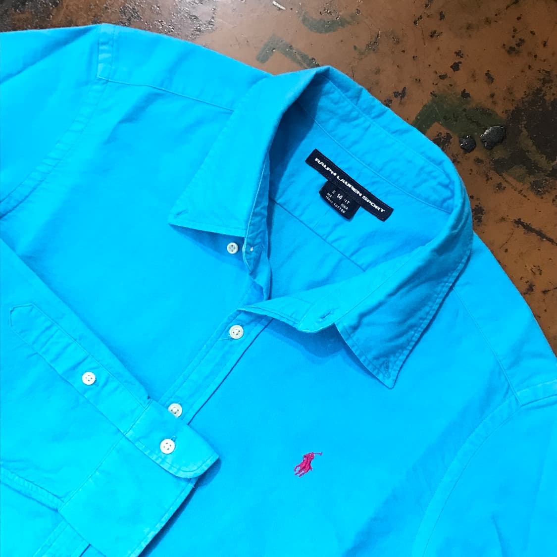 폴로랄프로렌 딥 블루민트 옥스포드 셔츠 여성 55 66 사이즈 상품이미지3