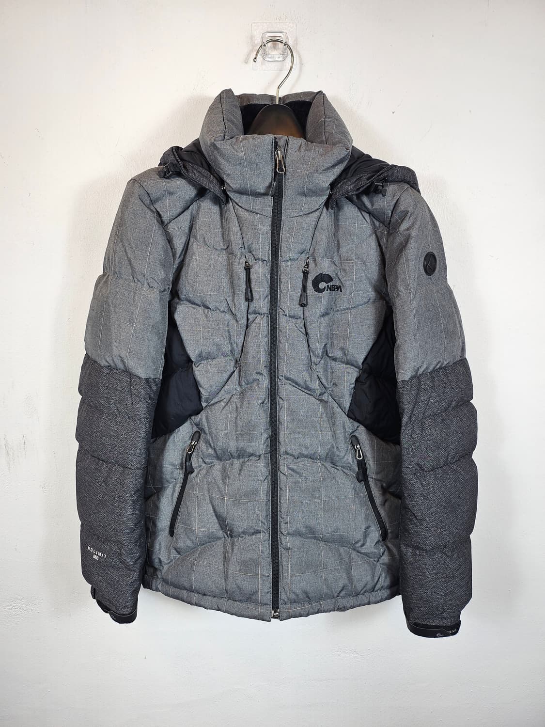 네파 그레이체크 프리미엄 구스패딩 90 S 상품이미지3