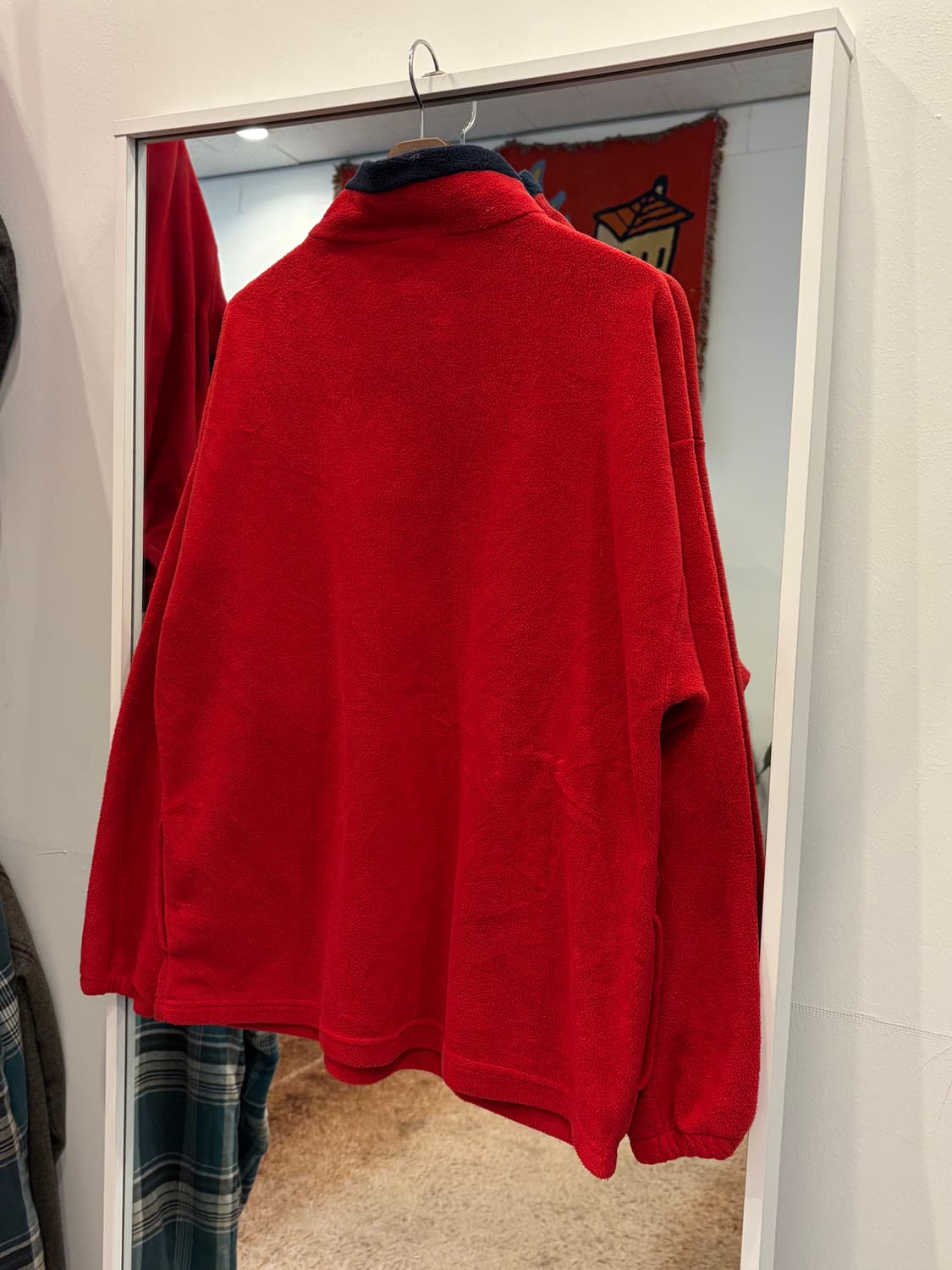 90s Vtg 빈티지 USA 하프넥 쿼터 집업 플리스 (USA) 상품이미지5