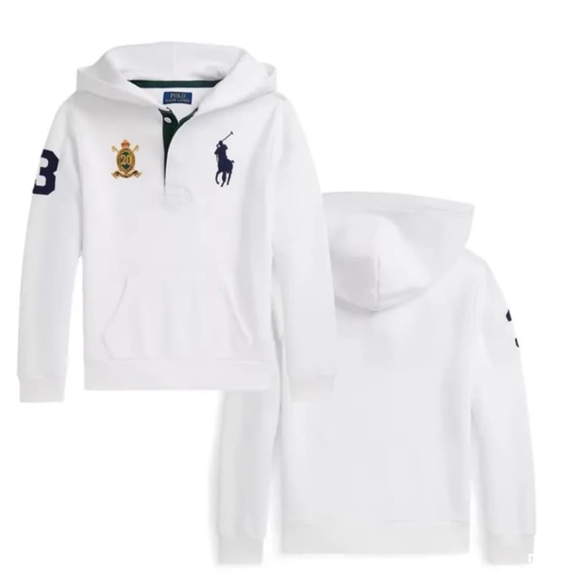 폴로 랄프로렌 빅포니 크레스트 후드티 화이트 20주년 상품이미지4