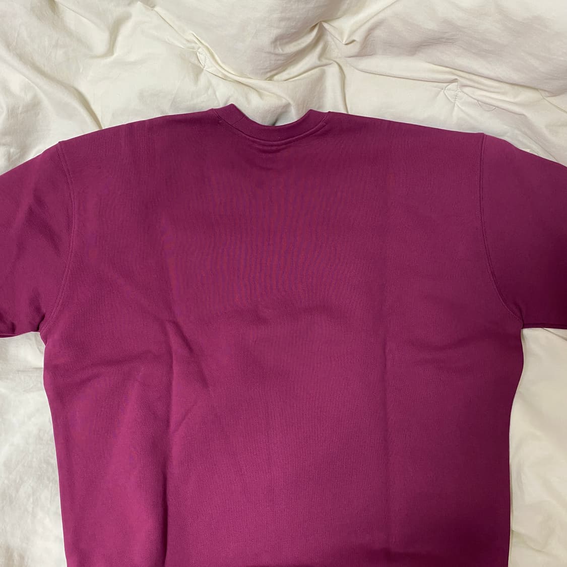 소버먼트 950g 세미오버핏 맨투맨 다크 핑크 상품이미지2