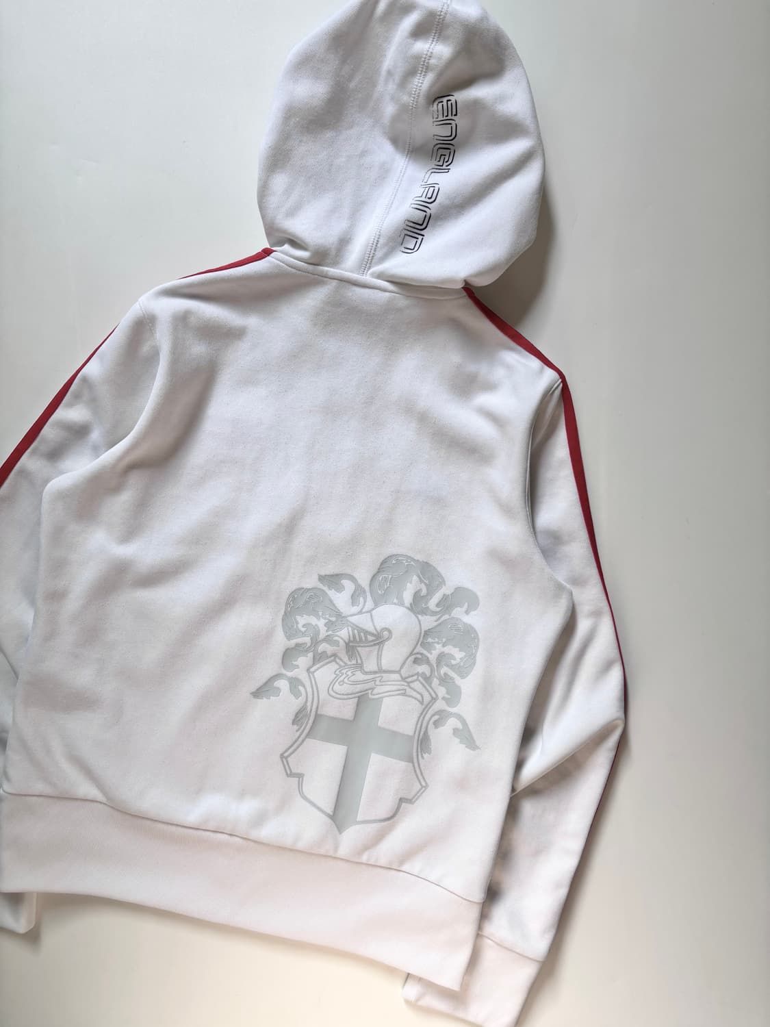 Adidas 아디다스 잉글랜드 화이트-레드 후드 트랙탑 상품이미지7