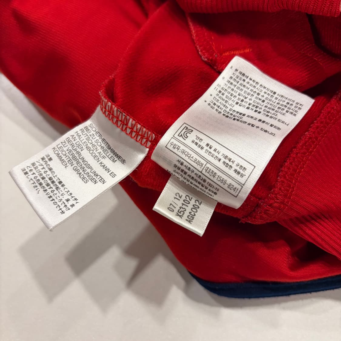 [100] 12s 아디다스 파이어버드 트랙탑 져지 레드 네이비 D775 상품이미지9