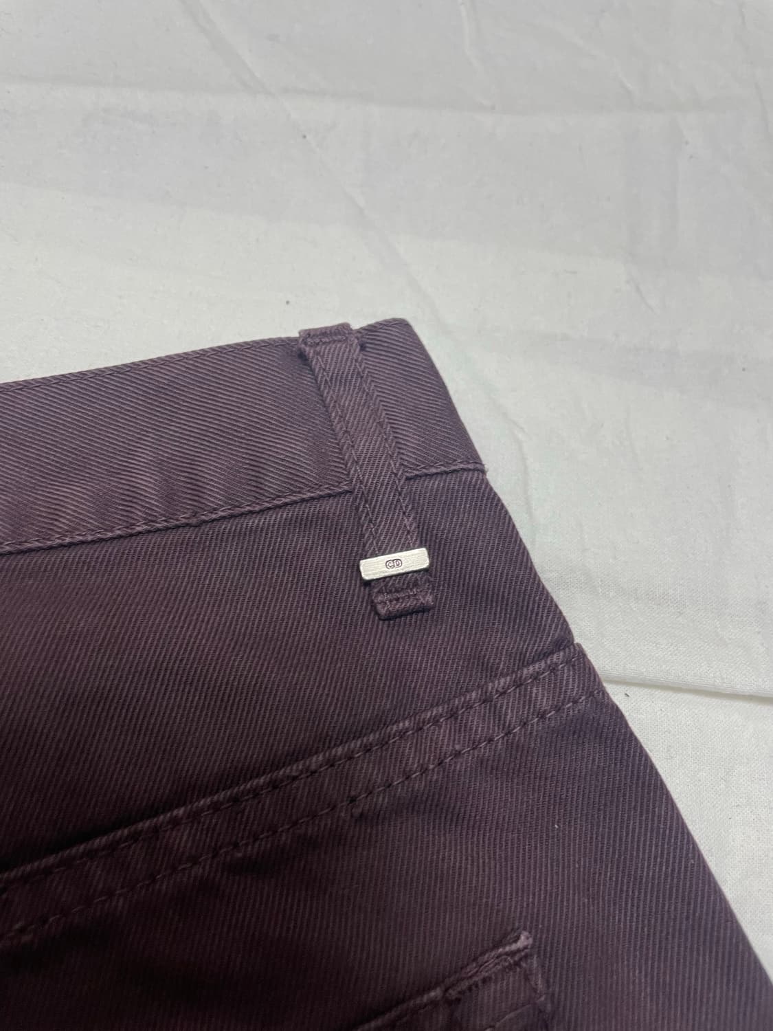 30) 디올옴므 버건디 코튼 팬츠 상품이미지5