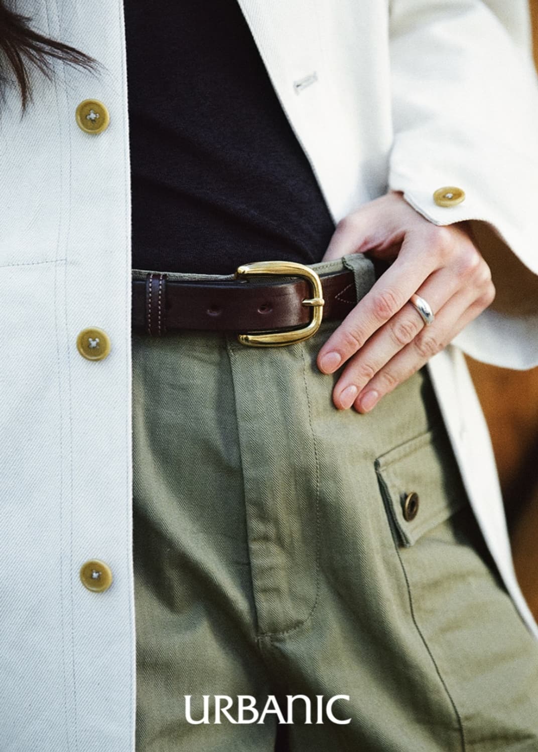 Tory Leather/Stitched Pattern Belt/32 상품이미지9