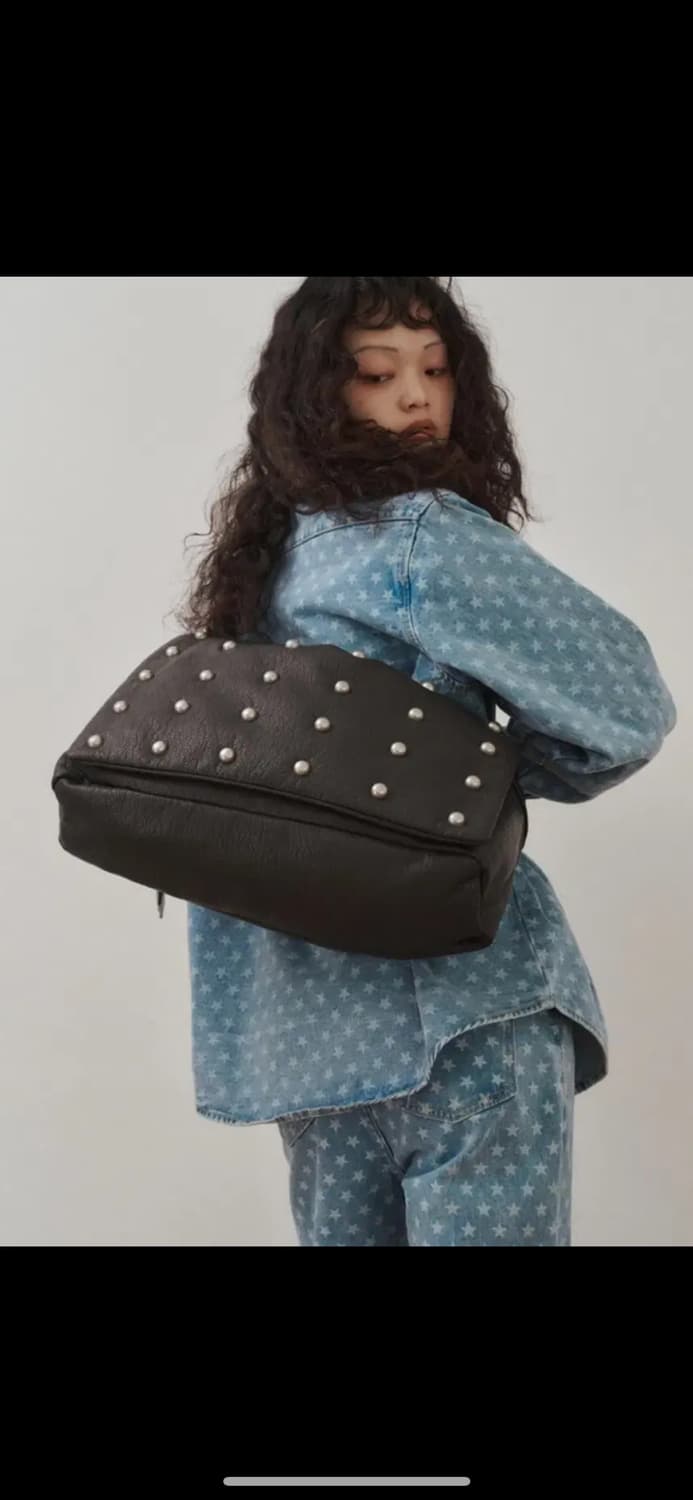 플리즈프로젝트가방 LEATHER MESSENGER BAG 레더 메신저 백 상품이미지1