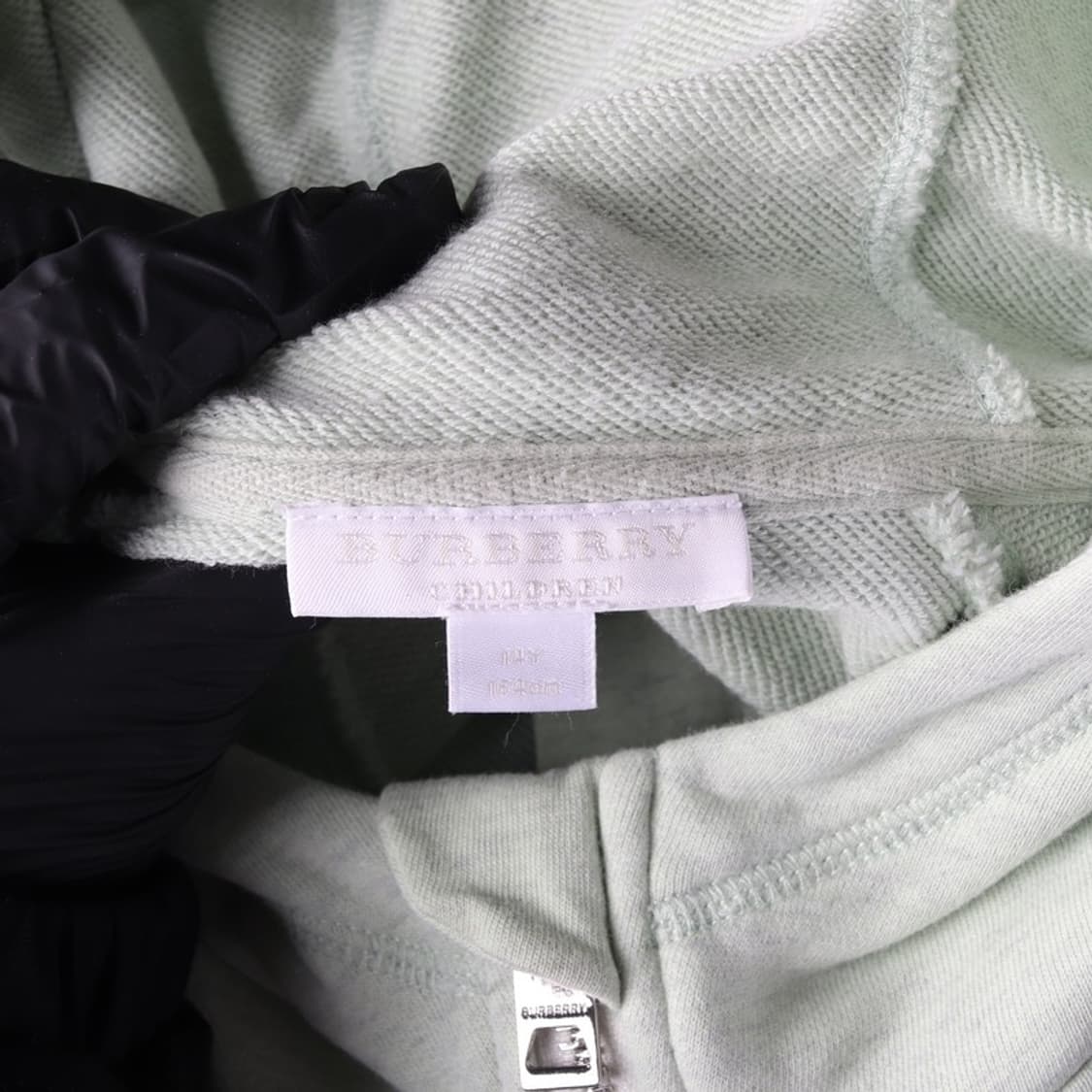 버버리 칠드런 로고 자수 후드 집업 14Y 상품이미지5