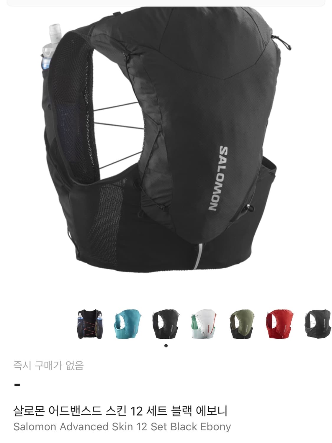 살로몬 ADV Skin 12 백팩 블랙 상품이미지1