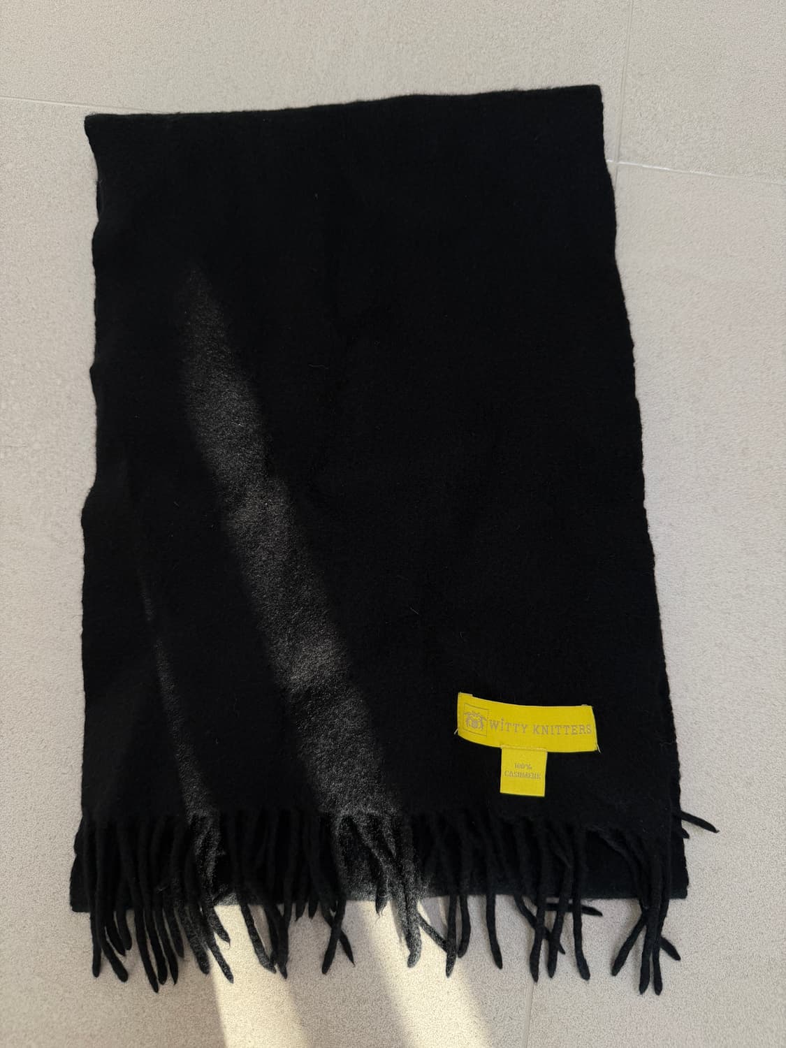 Cashmeer 100 black muffler 상품이미지1