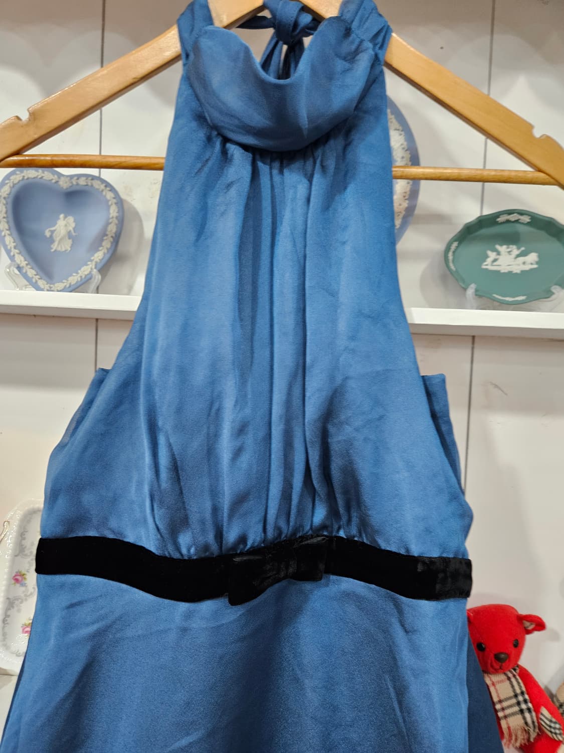 쉬폰 홀터넥 원피스 상품이미지3