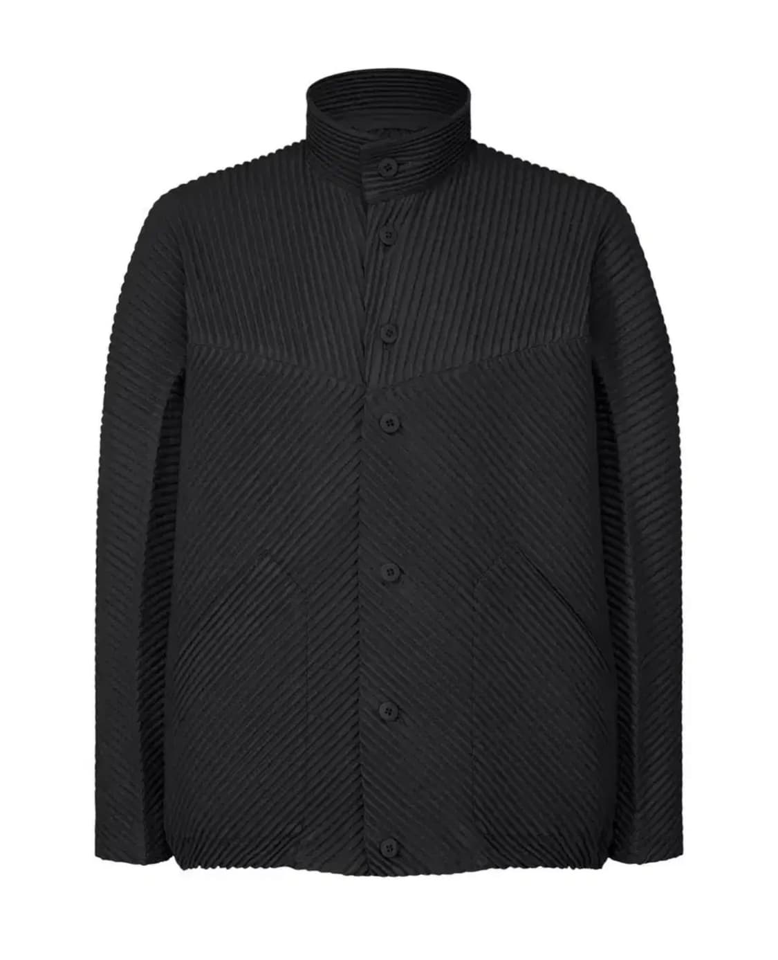 옴므플리세 9월 먼슬리 하이넥 자켓 블랙 3사이즈 새상품 상품이미지1