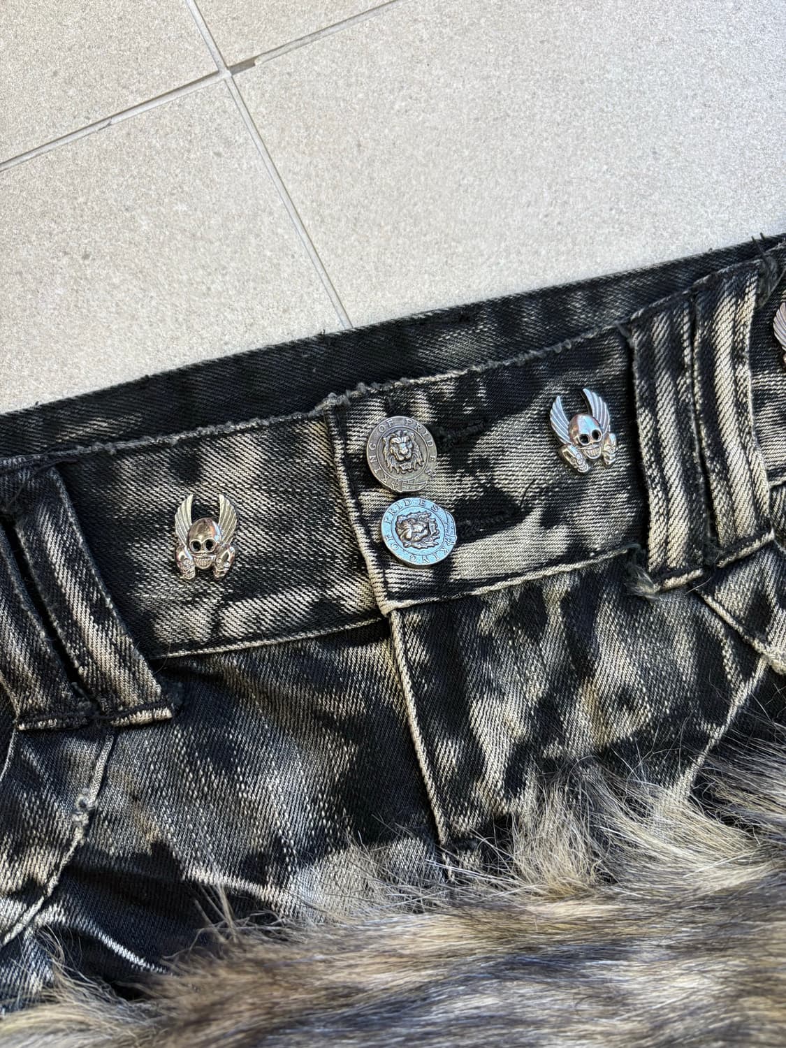 아일렛 워싱 퍼 스커트 상품이미지2