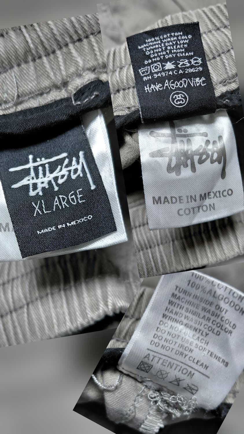 [XL] 스투시 스탁 로고 이지 카고 팬츠 차콜 상품이미지7