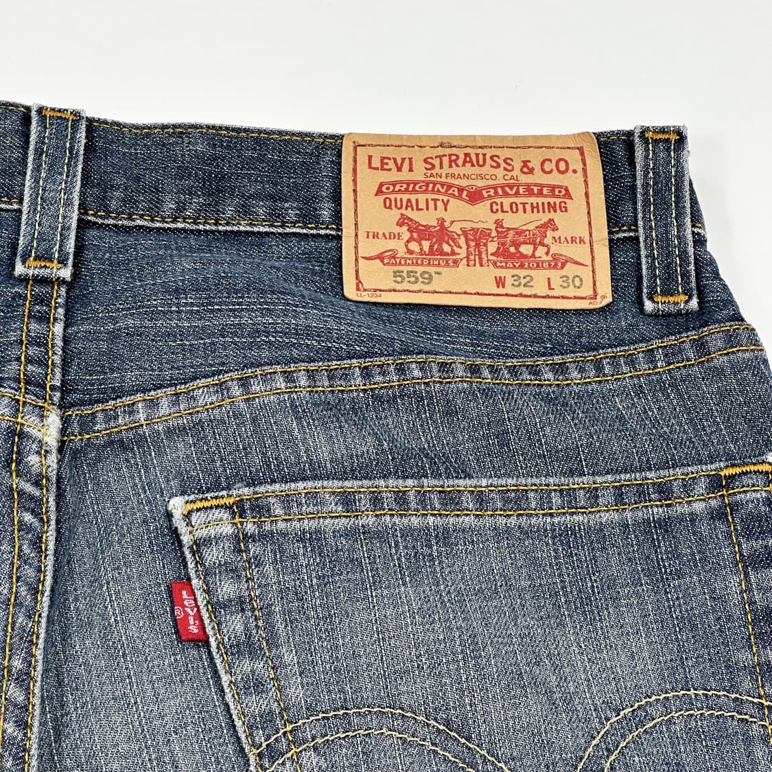 32 리바이스 559 와이드 스트레이트 워싱 데님팬츠 상품이미지5