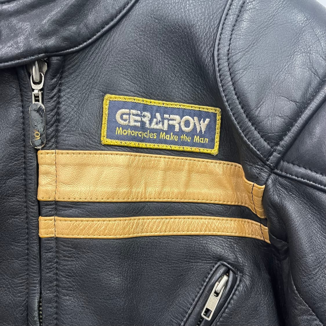 GERAIROW 블랙 레이싱 자켓 상품이미지2