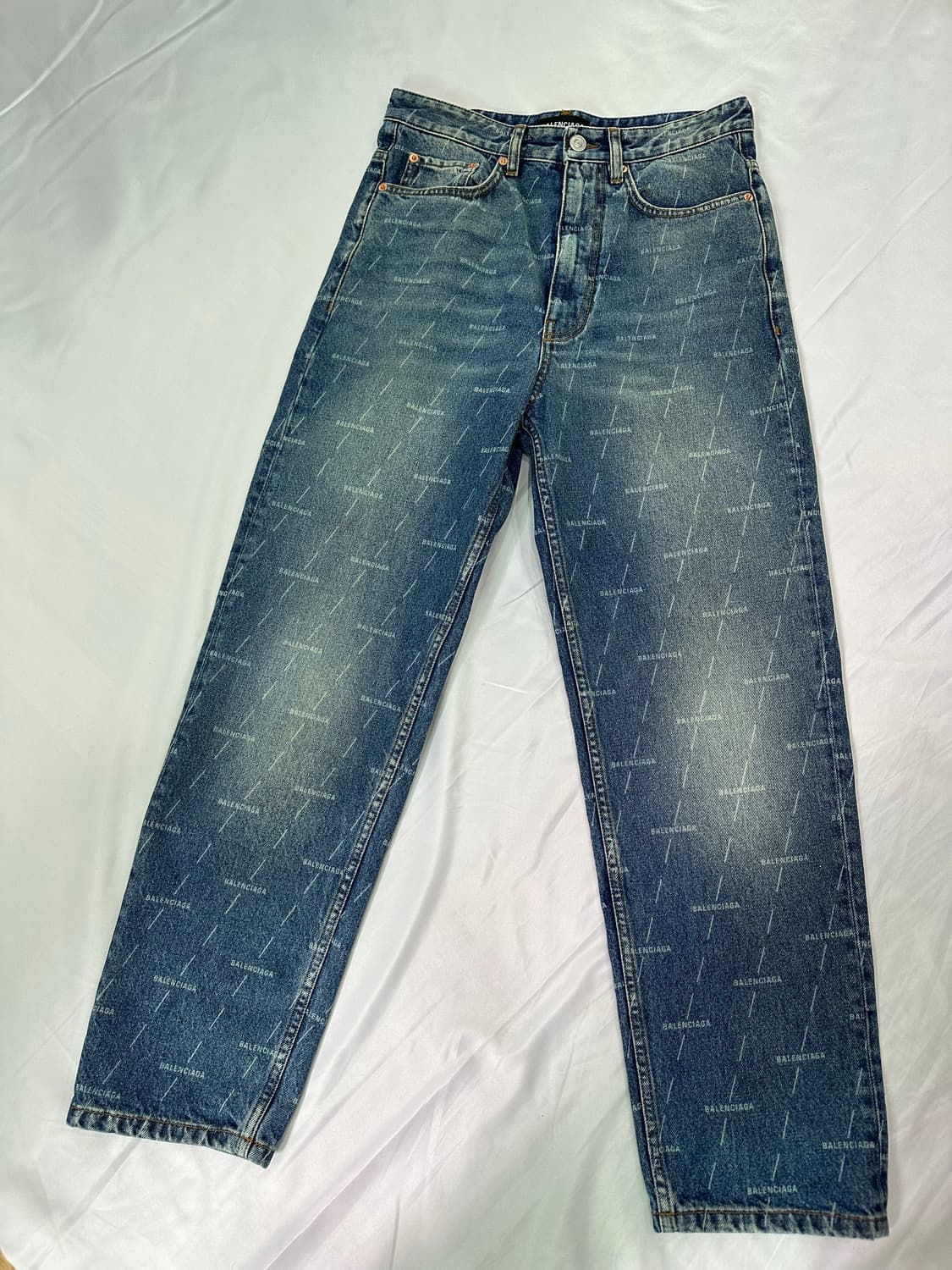[29] 발렌시아가 멀티로고 프린트 데님 팬츠 청바지 상품이미지4