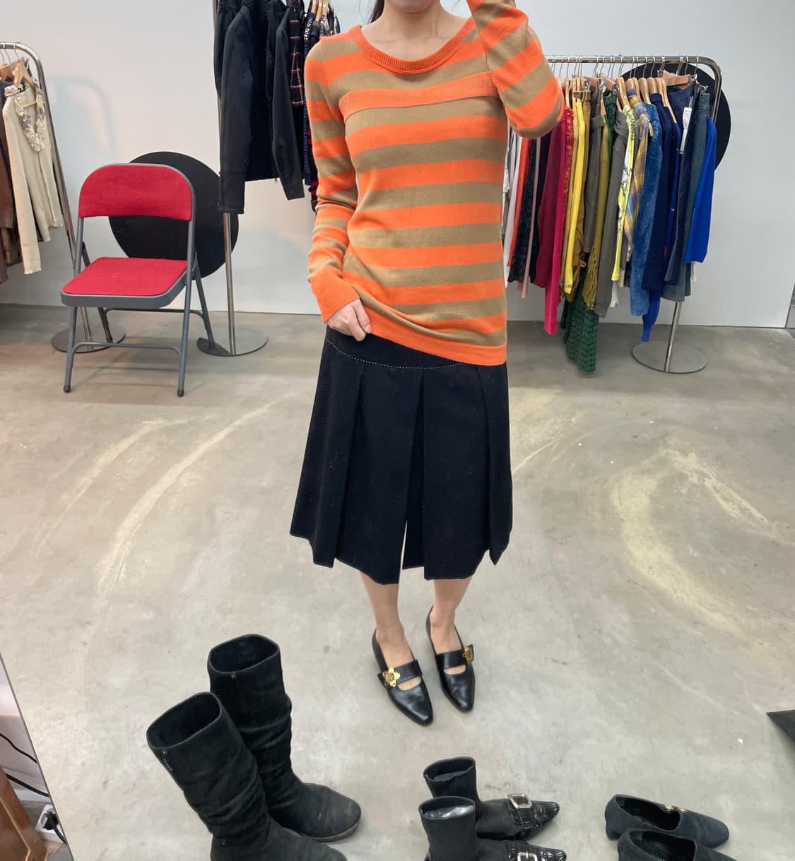 Burberry Bluelabel 배색 니트 상품이미지2