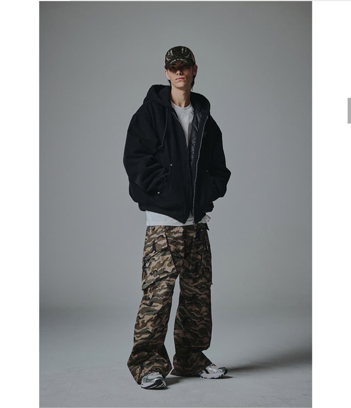 낫포너드 립스탑 플레어핏 카고 팬츠 카모 M사이즈 상품이미지1